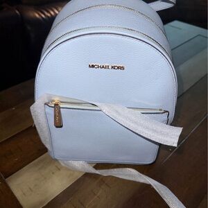 Michael Kors Sky Blue Backpack